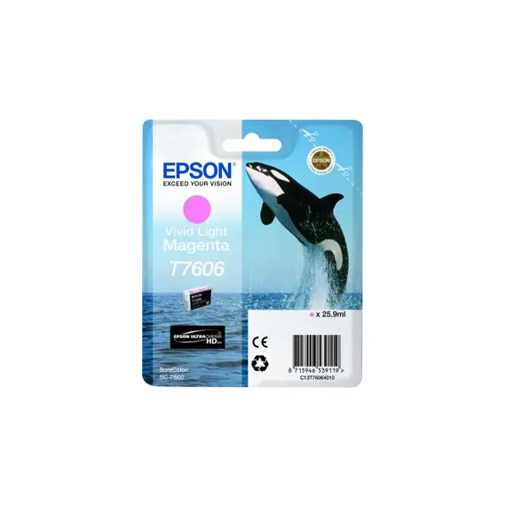 Tinteiro Epson T7606 Magenta VividoClaro C13T76064010 25,9ml