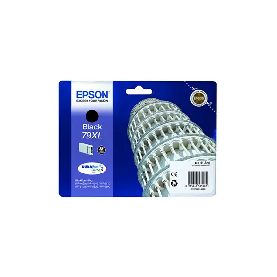 Tinteiro Epson 79XL Preto C13T79014010 41,8ml 2600 Pág.