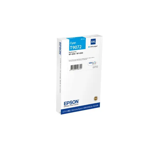 Tinteiro Epson T9072 Azul C13T907240 69ml 7000 Pág.