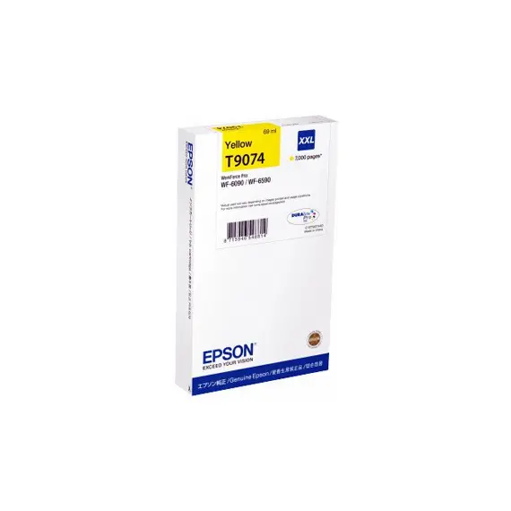 Tinteiro Epson T9074 Amarelo C13T907440 69ml 7000 Pág.