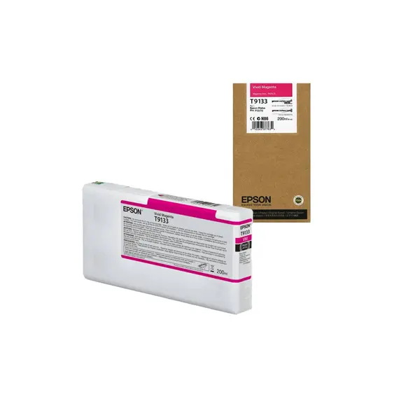Tinteiro Epson T9133 Magenta Vivido C13T913300 200ml