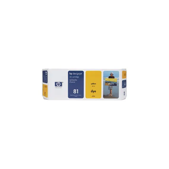 Tinteiro HP 81 Amarelo C4933A 680ml 1000 Pág.