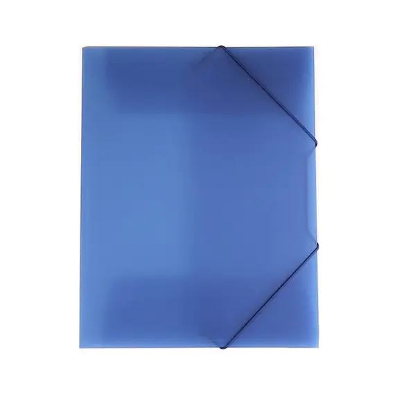 Pasta Plástica A3 com 3 Abas Azul | Organização de Documentos | bluepixel.pt