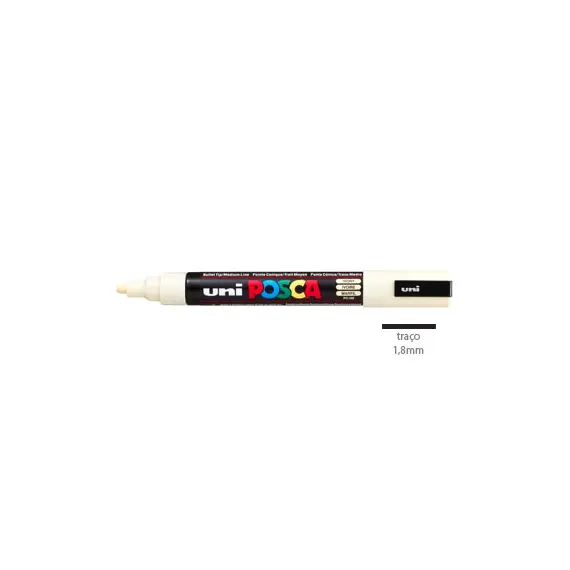 Marcador Uniball Posca PC-5M 1,8mm Marfim (46) 1un