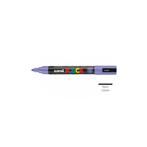 Marcador Uniball Posca PC-5M 1,8mm Lilás (34) 1un