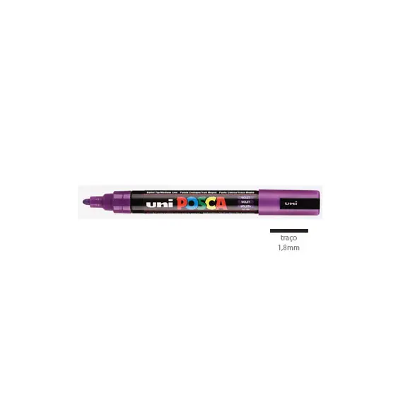 Marcador Uniball Posca PC-5M 1,8mm Violeta (12) 1un