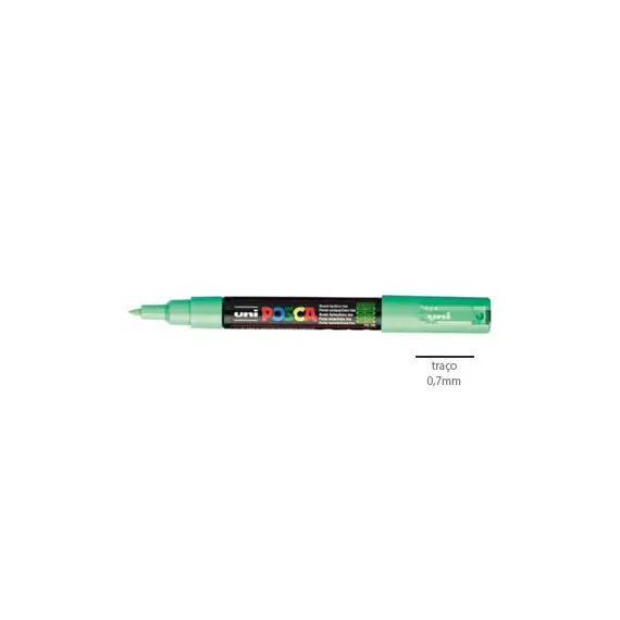 Marcador Uniball Posca PC-1M 0,7mm Verde Claro (5) 1un