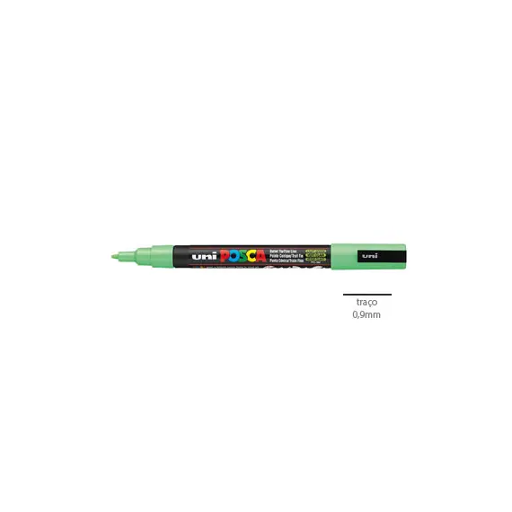 Marcador Uniball Posca PC-3M 0,9mm Verde Claro (5) 1un