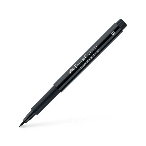 Marcador Artístico Pitt 199 Faber-Castell Preto B 1un