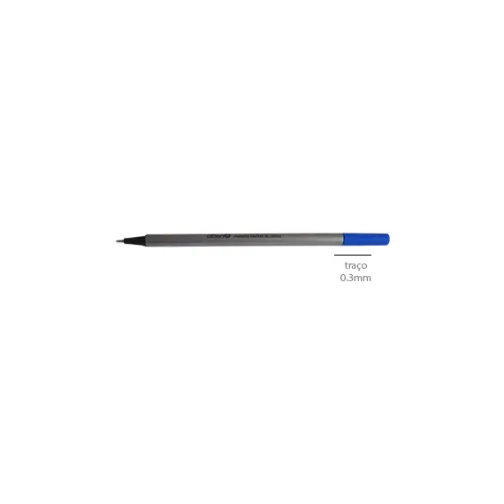 Marcador Fino 0,3mm Azul 1un
