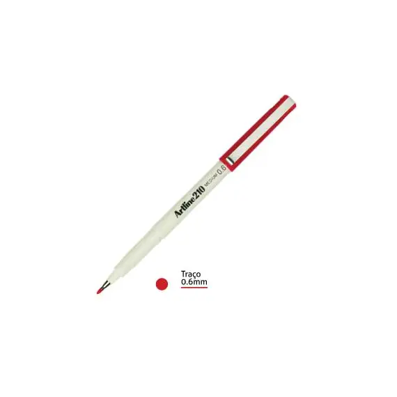 Marcador Médio Artline 210 0,6mm Vermelho 1un