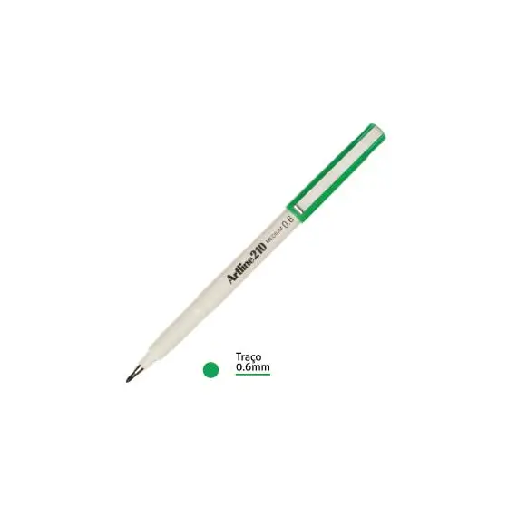 Marcador Médio Artline 210 0,6mm Verde 1un
