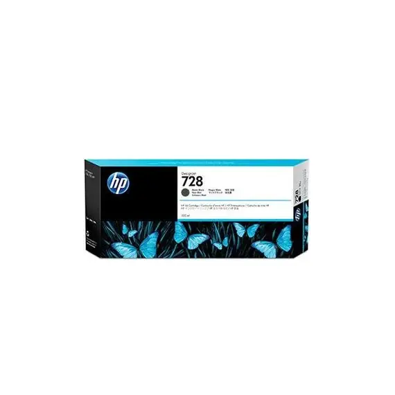 Tinteiro HP 728 Preto Matte F9J68A 300ml