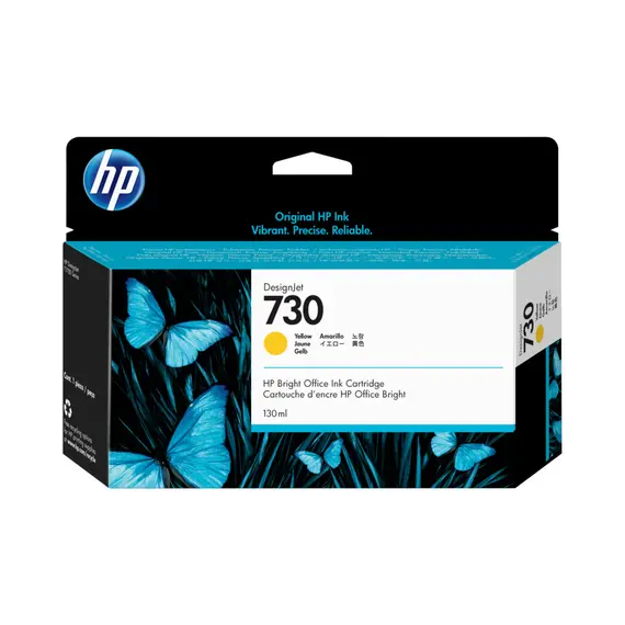 Tinteiro HP 730 Amarelo P2V64A 130ml