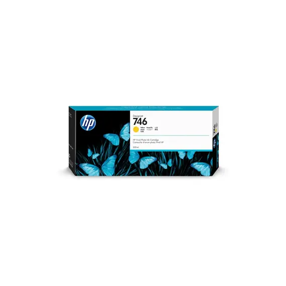 Tinteiro HP 746 Amarelo P2V79A 300ml