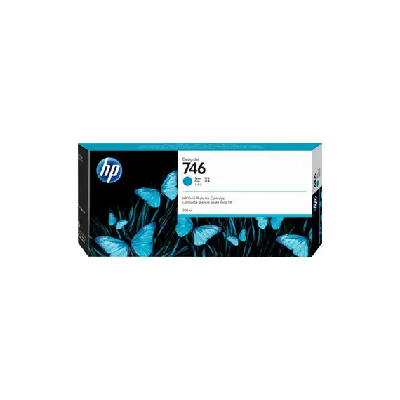 Tinteiro HP 746 Azul P2V80A 300ml
