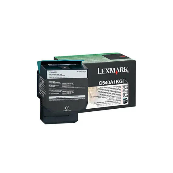 Toner LEXMARK Retorno Preto C540A1KG 1000 Pág.