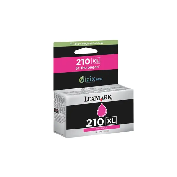 Tinteiro LEXMARK Retorno 210XL Magenta 14L0176E 1600 Pág.