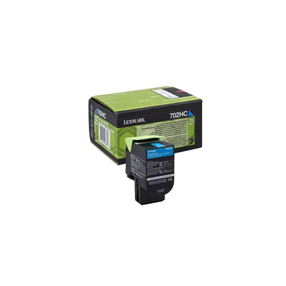 Toner LEXMARK Retorno 702HC Azul 70C2HC0 3000 Pág.