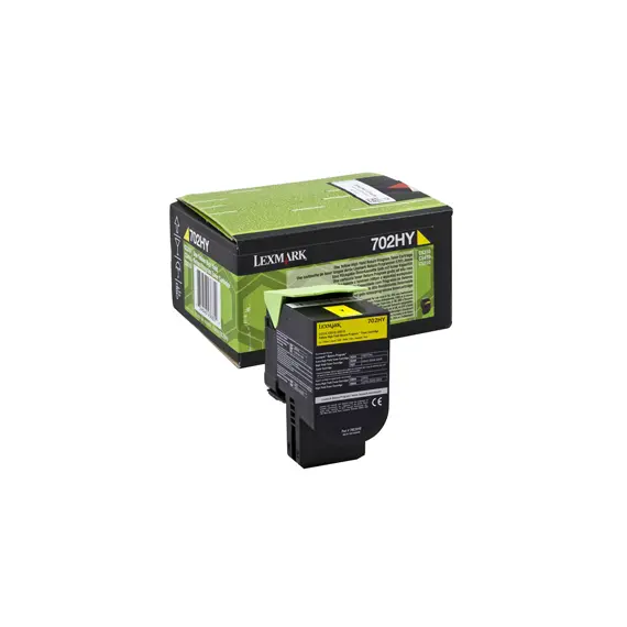 Toner LEXMARK Retorno 702HY Amarelo 70C2HY0 3000 Pág.