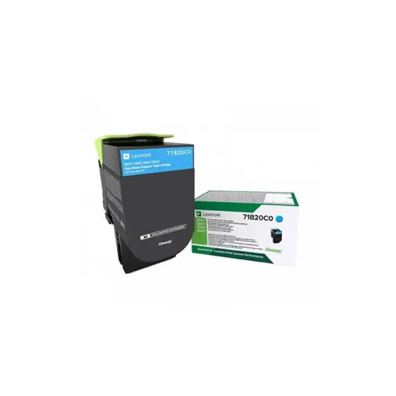Toner LEXMARK Retorno Azul 71B20C0 2300 Pág.