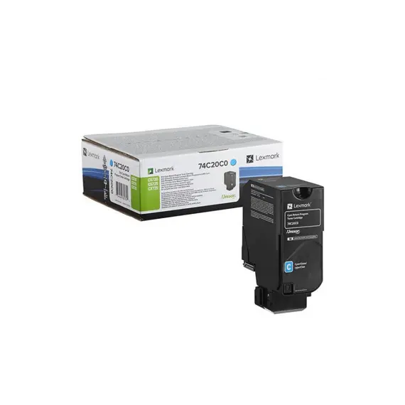 Toner LEXMARK Retorno Azul 74C20C0 3000 Pág.