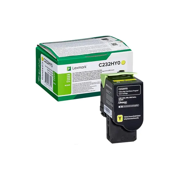 Toner LEXMARK Amarelo C232HY0 2300 Pág.