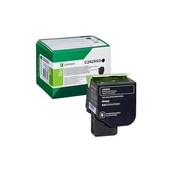 Toner LEXMARK Preto C242XK0 6000 Pág.