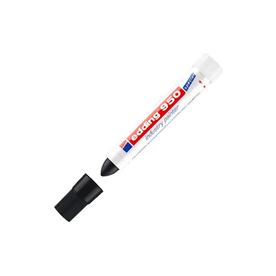Marcador Permanente Grosso Edding 950 10mm Preto | Loja BluePixel