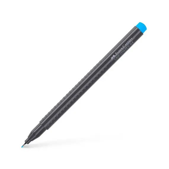 Marcador Fino Faber-Castell 0,4mm Azul 1un