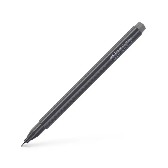 Marcador Fino Faber-Castell 0,4mm Cinza 1un