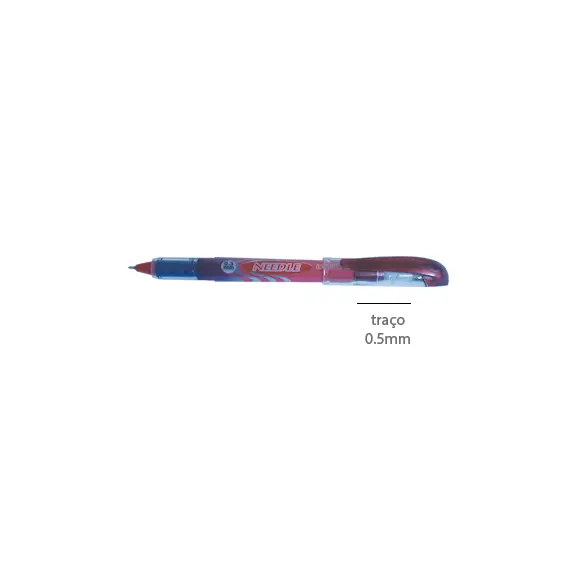 Marcador Fino Penac Needle 0,5mm Vermelho 1un