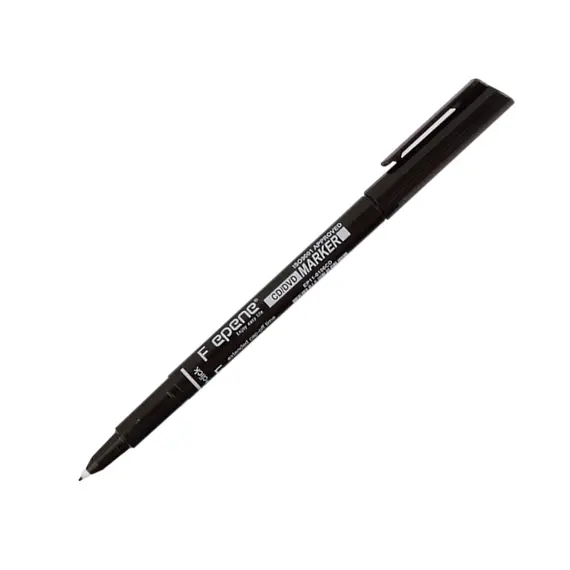 Marcador Permanente Fino Epene 0106CD 0,6mm Preto 1un