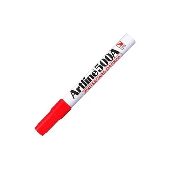 Marcador Quadros Brancos Artline 500A 2mm Vermelho 12un