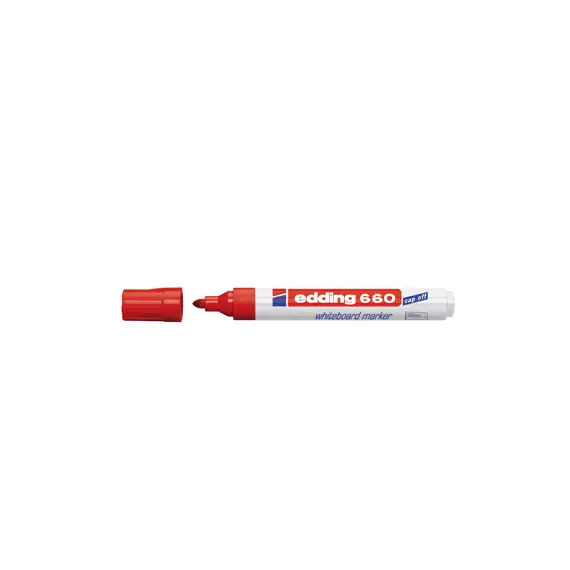Marcador Quadros Brancos Recarregável Edding 660 Vermelho 1u