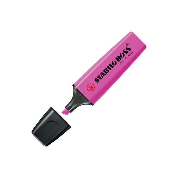 Marcador Fluorescente Stabilo 70/58 Rosa Escuro 10un