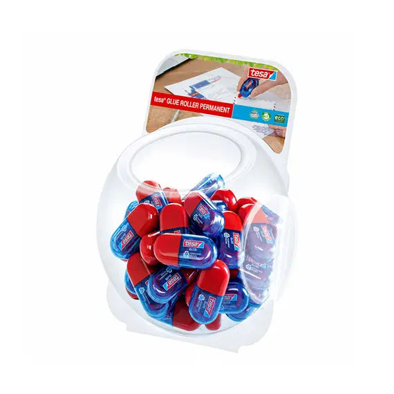Cola Mini Roller Colagem Permanente Tesa Bomboneira 48un