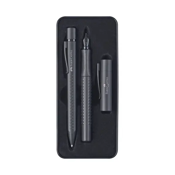 Esferográfica + Caneta Permanente Faber Castell Preto