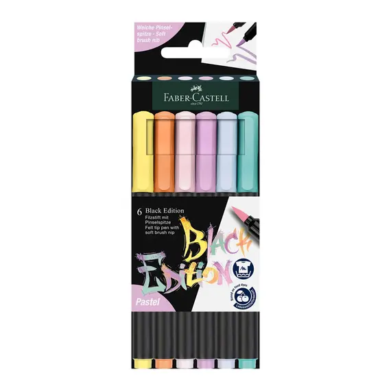 Marcador Feltro Faber Castell Black Edition Ponta Pincel 5mm | Loja online bluepixel.pt