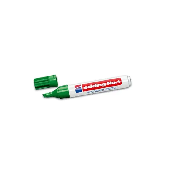 Marcador Permanente Grosso Edding Nº1 Verde - Alta Qualidade | bluepixel.pt