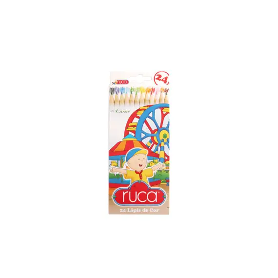 Lápis Cor 24un Cx Cartão Viarco RUCA 18cm