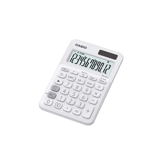 Calculadora Secretária Casio MS20UCWE Branco 12 Dígitos