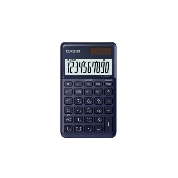 Calculadora de Bolso Casio SL1000SCNY Azul Escuro 10 Digitos