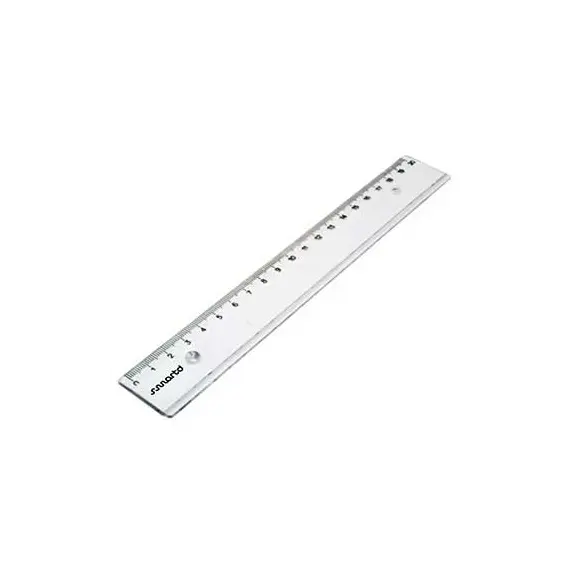 Régua Plástico Cristal 20cm SmartD