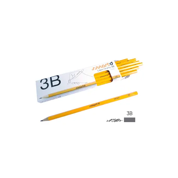 Lápis Grafite 3B SmartD Cx 12un