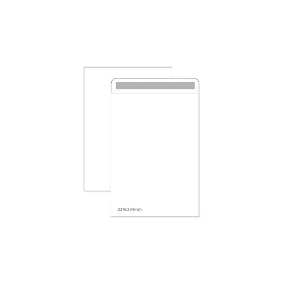 Envelopes Saco C4 Branco 229x324mm 100g - Pack de 50 unidades | Marca 320 Autodex