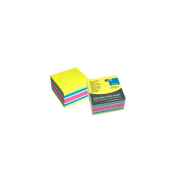 Bloco Notas Aderentes 075x075mm 4 Cores Cubo - 256 | Loja online bluepixel.pt