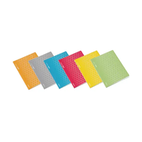 Caderno Agrafado A5 Pautado PP Ambar Triângulo 48 Folhas | Marca 103
