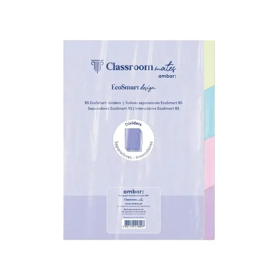 Separadores Caderno Inteligente Ambar EcoSmart B5 - Pack 4 unidades | Loja online bluepixel.pt
