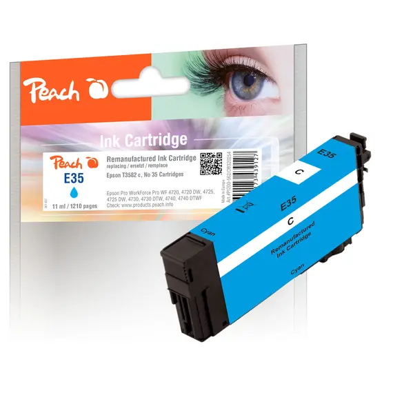 Tinteiro EPSON 35 Ciano XL + Alarme RF - WorkForce Pro WF-4720/4725/4730/4740
